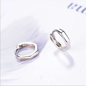 Sterling Silver 925 Huggie Hoop Earrings